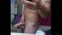Young big dick stroking