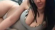 Hot Busty Amateur Brunette Camgirl Using Her Sex Toy
