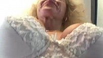 Busty granny rides cock