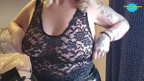 Wow our MILF is getting hot and naughty in Her PVC sexy outfit