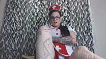 Sooth yourself with Feet Play from a Naughty Nurse in Stockings