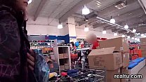 Stellar czech teenie gets teased in the hypermarket and shagged in pov