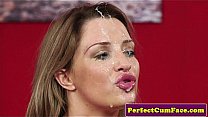 British cheating girlfriend spunked on face