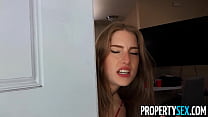 PropertySex Hot Problematic Tenant with Big Boobs Busted By Landlord