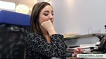 Sexy teen babe Bambi Brooks gets fucked by her older boss