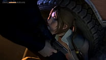 Lara Croft Sucking Dick At