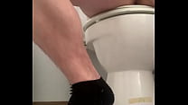 Guy fucks pocket pussy on toilet
