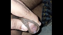 Indian sperm hanging from dick