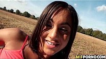 Sex in a field with a latina 1