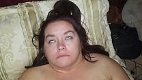 Fat Wife Fucks Husband and Dildo at Once