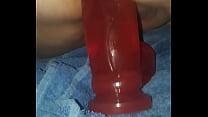 Milf pounding big thick red dong