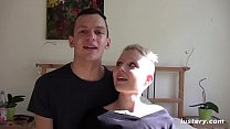 Short Haired Blonde Give Her Man a hard fucking