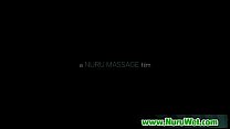 Slippery massage with nuru gel from asian sexy babe 24