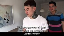Hot straight Latinos fuck for money on cam