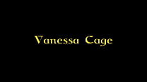 Blonde Vanessa Cage Sucks Off Cock Through A Glory Hole While Masturbating