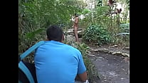 Two guys Alber Charles and Roger fuck in the ass in the woods