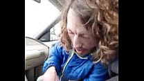 sucking my buddy in car after a long day