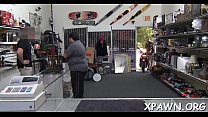 Sex in shop with big schlong