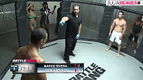 Ultimate Fighter fucks the number girl right after the fight in the ring