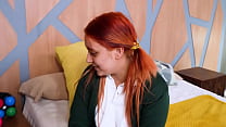 Redhead teen Natalyy Hott experiences the OLDEST MAN she's ever has sex with!