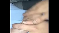 Anal Fingering and ball slapping cum