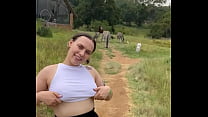 South African Slut out in nature