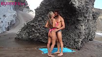 Busty blonde fucking on the beach with a stranger - Helena Kramer & Zeus Ray