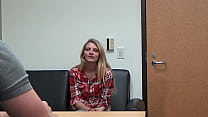 Skinny Blonde Shows How She Fucks Dick on Camera