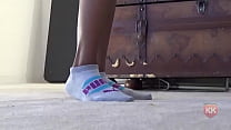 Sock and feet worship Ebony