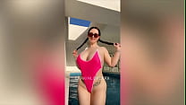 Dubai Private Pool Oral Fixation Big Tit Tongue Tease with Sexy MILF Larkin Love