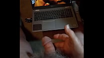 Tim masturbation to Wife big ass video