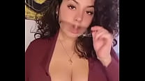 Arab Girl with Glasses Titty Drop - PIERCED AND OILED UP TRIPLE D TITTIES