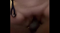 White whore taking bbc in the bed reverse cowgirl