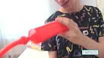Horny Boy Aaron A gives us a private show in this hot solo, where he uses his long fingers and a penis pump to make himself cum, squirting all over his abs! Full Videos & More only at TwinQs.com!
