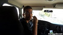 Spanish brunette fucked hard in a Van