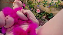 Vivid orgasm with curvy pink rabbit