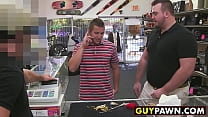Straight dude ass fucked in pawn shop
