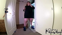 CUTE BBW PISSES AND SMOKES IN HER ROOM