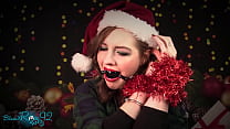 Tied In Tinsel FULL VIDEO naughty handcuffed holiday wife experience Christmas ballgag bondage