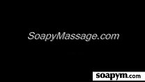 a very hot soapy massage and a hard fucking 11