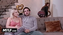 Mylf - Lucky Stud Gets To Fuck His Sexy Blonde GF And His Big Titted Stepmom At The Same Time
