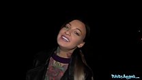 Public Agent Curvy busty hottie in outdoor evening blowjob and fuck