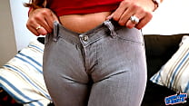 Incredible Deep CAMEL-TOE & Round Butt Laitna In Very Tight Jeans