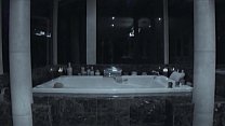 Curvy blonde and horny stud are fucking sensually in the bathtub