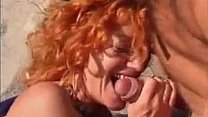 Ginger MILF Leslie Fucked On Public Beach