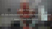 your meat and eat your own cum CEI
