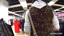 Exquisite czech teen gets tempted in the shopping centre and drilled in pov