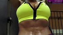Carmen Gym Workout and Dildo on cam