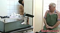 Filthy Old Russian Gynecologist fucks teen
