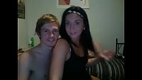 Hot lovers sharing stuffs with the web cam